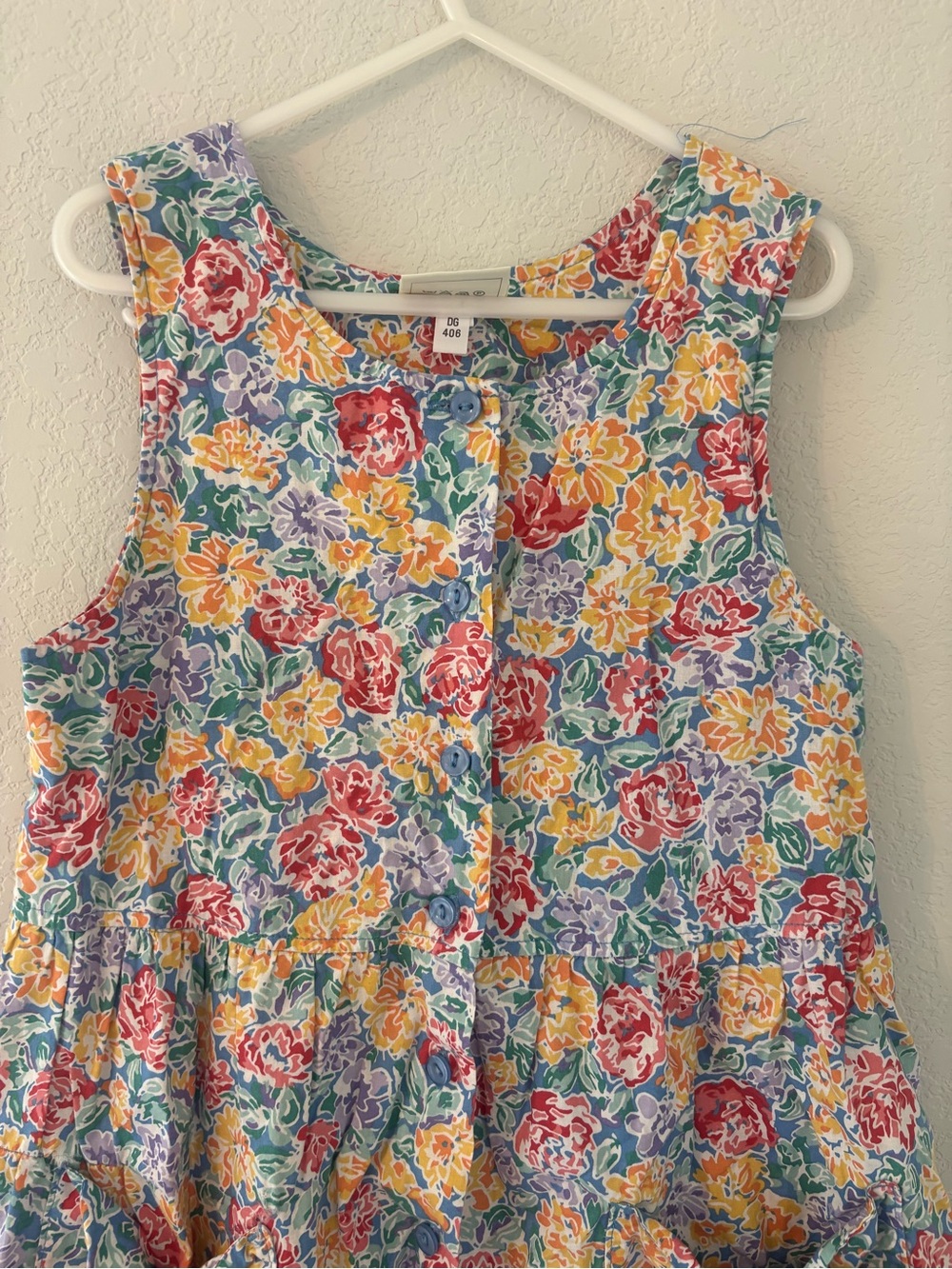 Vintage Laura Ashley Mother and Child Girls Sleeveless Jumper Romper 90's - Picture 9 of 9